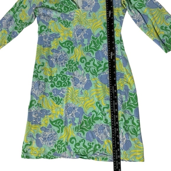 Barbara Gerwit Vintage Knit Print Dress Shirt Collar Style Size Small Coastal - Picture 7 of 10